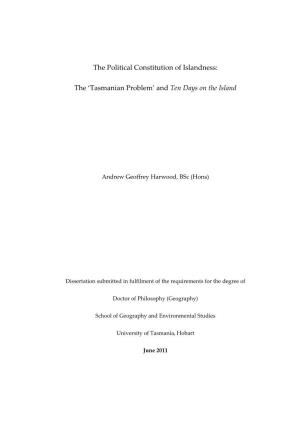 The Political Constitution of Islandness