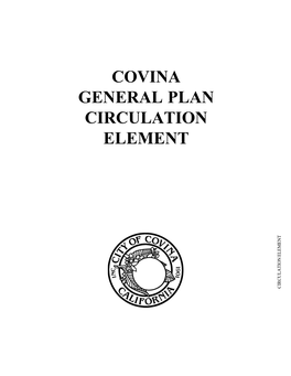 Covina General Plan Circulation Element