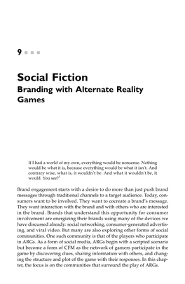 Social Fiction Branding with Alternate Reality Games.Pdf