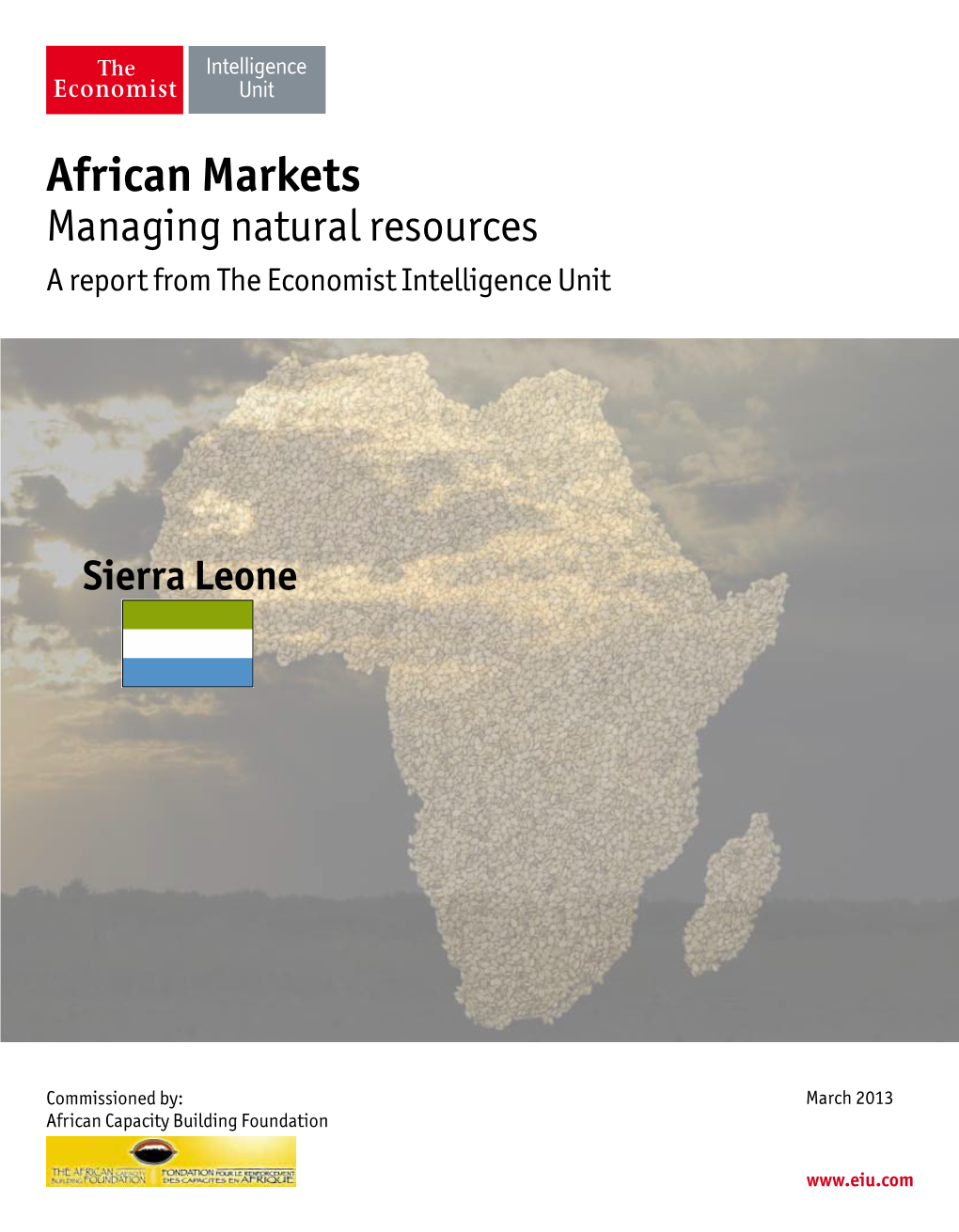 African Markets Managing Natural Resources a Report from the Economist Intelligence Unit