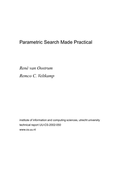 Parametric Search Made Practical