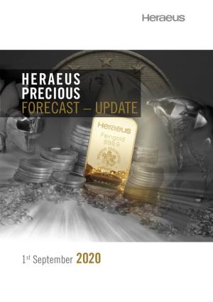 Heraeus Precious Forecast Update September 2020