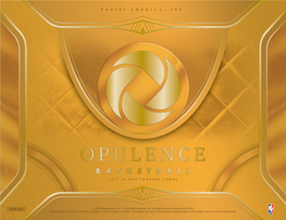 17/18 Opulence Basketball Sell Sheet