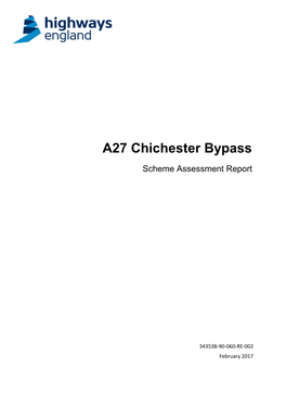 A27 Chichester Bypass Scheme Assessment Report
