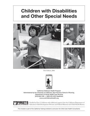 Caring for Children with Disabilities and Other Special Needs Important?
