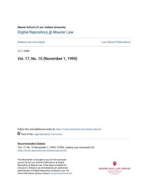 Indiana Law Annotated Law School Publications