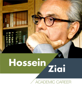 ACADEMIC CAREER Hossein Ziai Academic Career