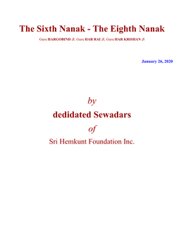 The Sixth – Eighth Nanaks
