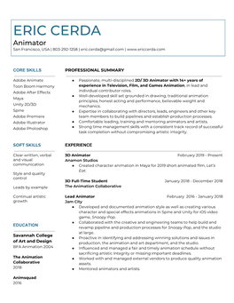 PDF Resume Available Here