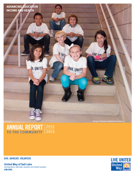 2012-2013 Annual Report to the Community