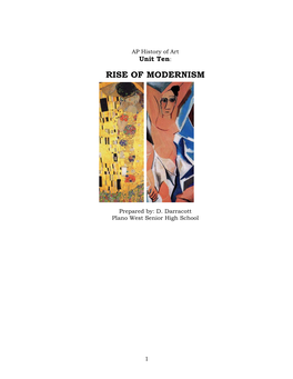 Rise of Modernism