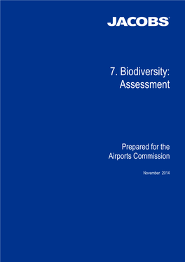 7. Biodiversity: Assessment
