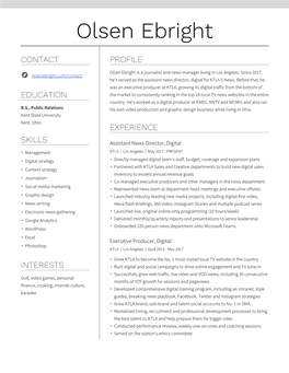 Download a PDF Copy of Olsen Ebright's Resume