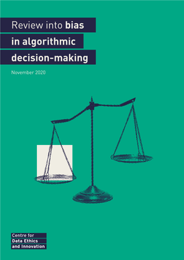 Review Into Bias in Algorithmic Decision-Making