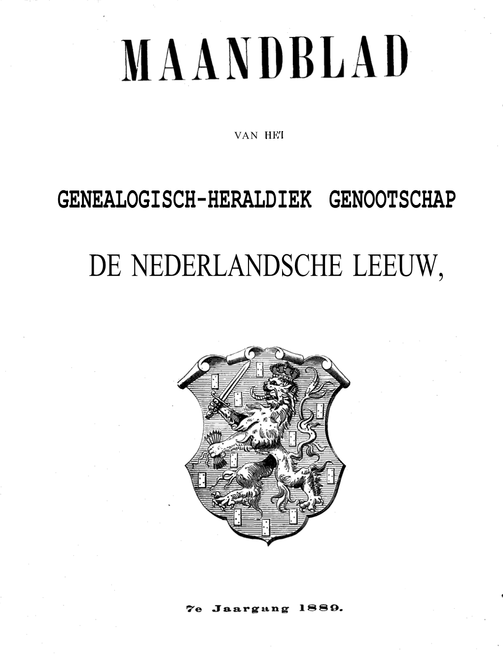 1889 Jaargang 7 (Vii)