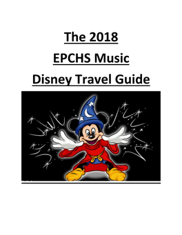 The 2018 EPCHS Music Disney Travel Guide