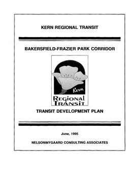 Kern Regional Transit Bakersfield-Frazier Park Corridor