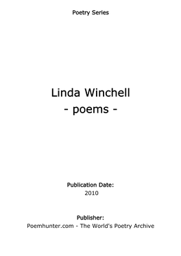 Linda Winchell - Poems