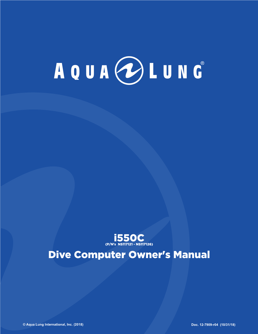 Dive Computer Owner's Manual I550c