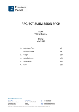 Project Submission Pack