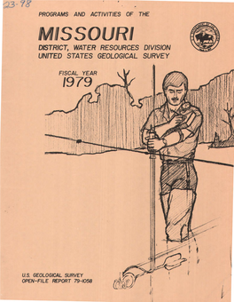 Programs and Activities of the Missouri District, Water Resources Division, U.S. Geological Survey, Fiscal Year 1979