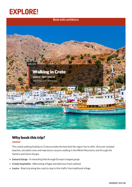 Walking in Crete | a Walking Holiday Exploring Beautiful Crete