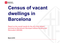 Census of Vacant Dwellings in Barcelona
