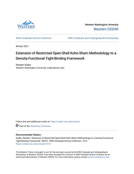Extension of Restricted Open-Shell Kohn-Sham Methodology to a Density-Functional Tight-Binding Framework