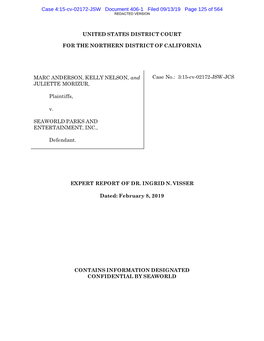 Case 4:15-Cv-02172-JSW Document 406-1 Filed 09/13/19 Page 125 of 564 REDACTED VERSION