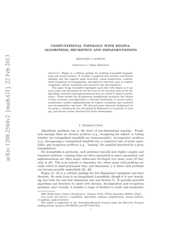 Computational Topology with Regina: Algorithms, Heuristics And