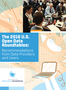 The 2016 U.S. Open Data Roundtables Report