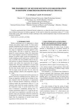 The Possibility of Second Sound Waves Registration in Isotopic Enriched Diamond Single Crystal