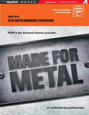 Fein Metalworking Catalogue