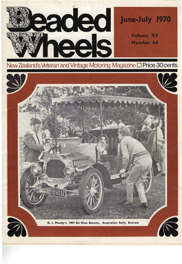 Newzealand's Veteran and Vintage Motoring Magazine 0 Price 30 Cents