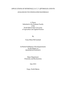 Pyrroles and Its Analogues to Conjugated Materials A