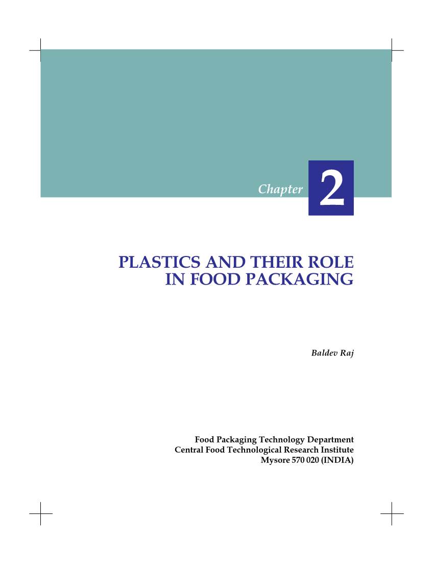 Plastics and Their Role in Food Packaging 15