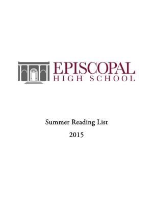 Summer Reading List 2015 English Department Summer Reading for Summer 2015 All Rising 9Th Graders Will Read True Grit by Charles Portis