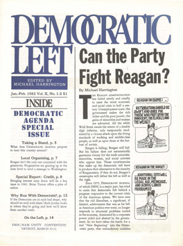 Can the Party Fight Reagan?