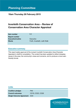Inverleith Conservation Area – Review of Conservation Area Character Appraisal