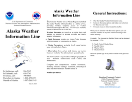 Alaska Weather Information Line