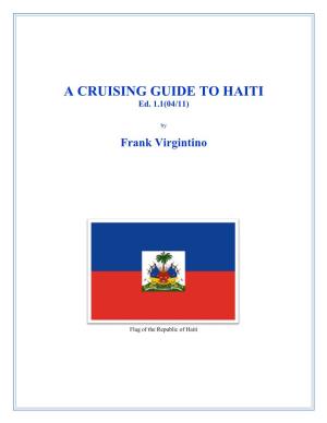 A CRUISING GUIDE to HAITI Ed