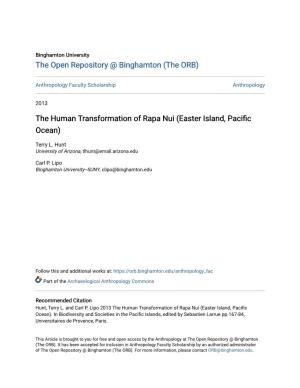 The Human Transformation of Rapa Nui (Easter Island, Pacific Ocean)