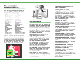 What Are Hazardous Household Chemicals? Safe Alternatives