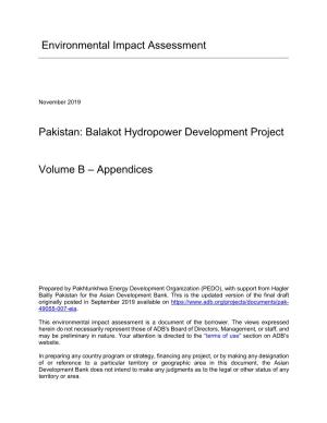 Environmental Impact Assessment Pakistan: Balakot Hydropower