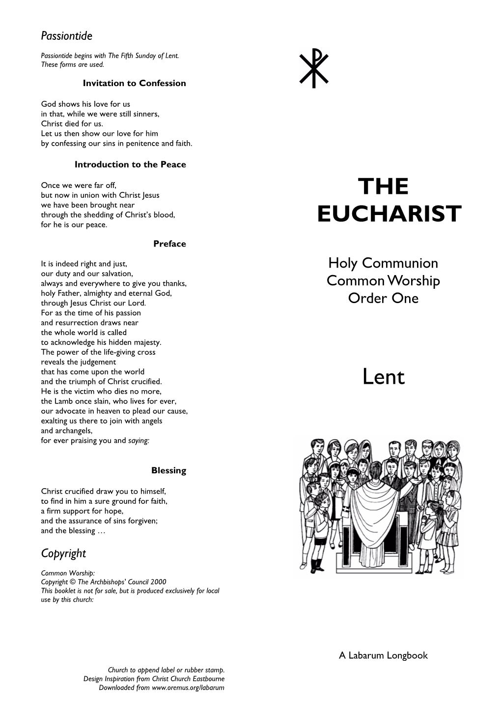 THE EUCHARIST Lent