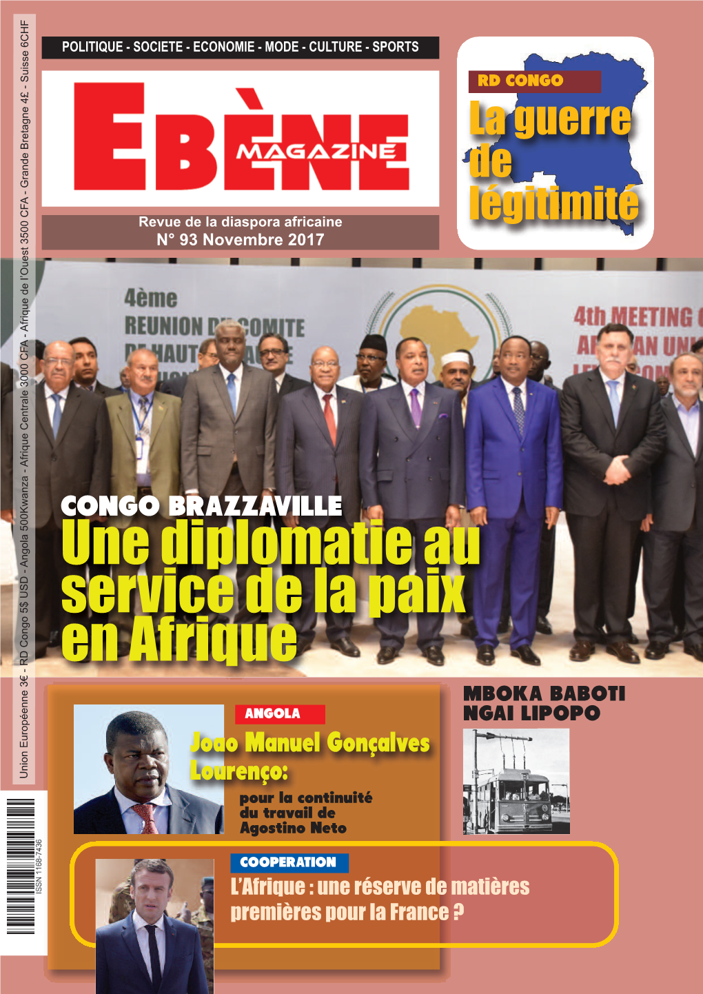 CONGO BRAZZAVILLE Une Diplomatie Au Service De La Paix