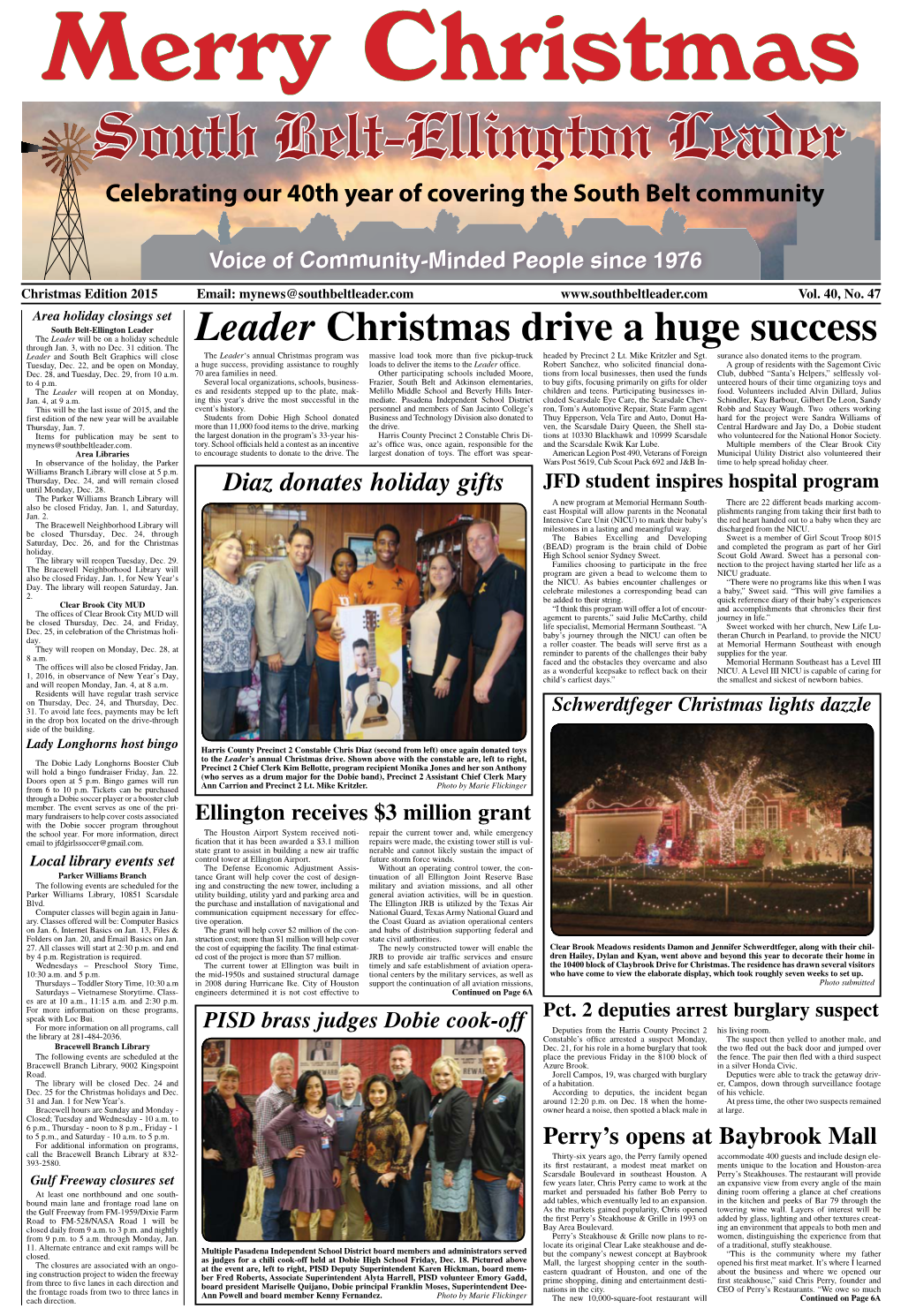 Leader Christmas Drive a Huge Success Through Jan