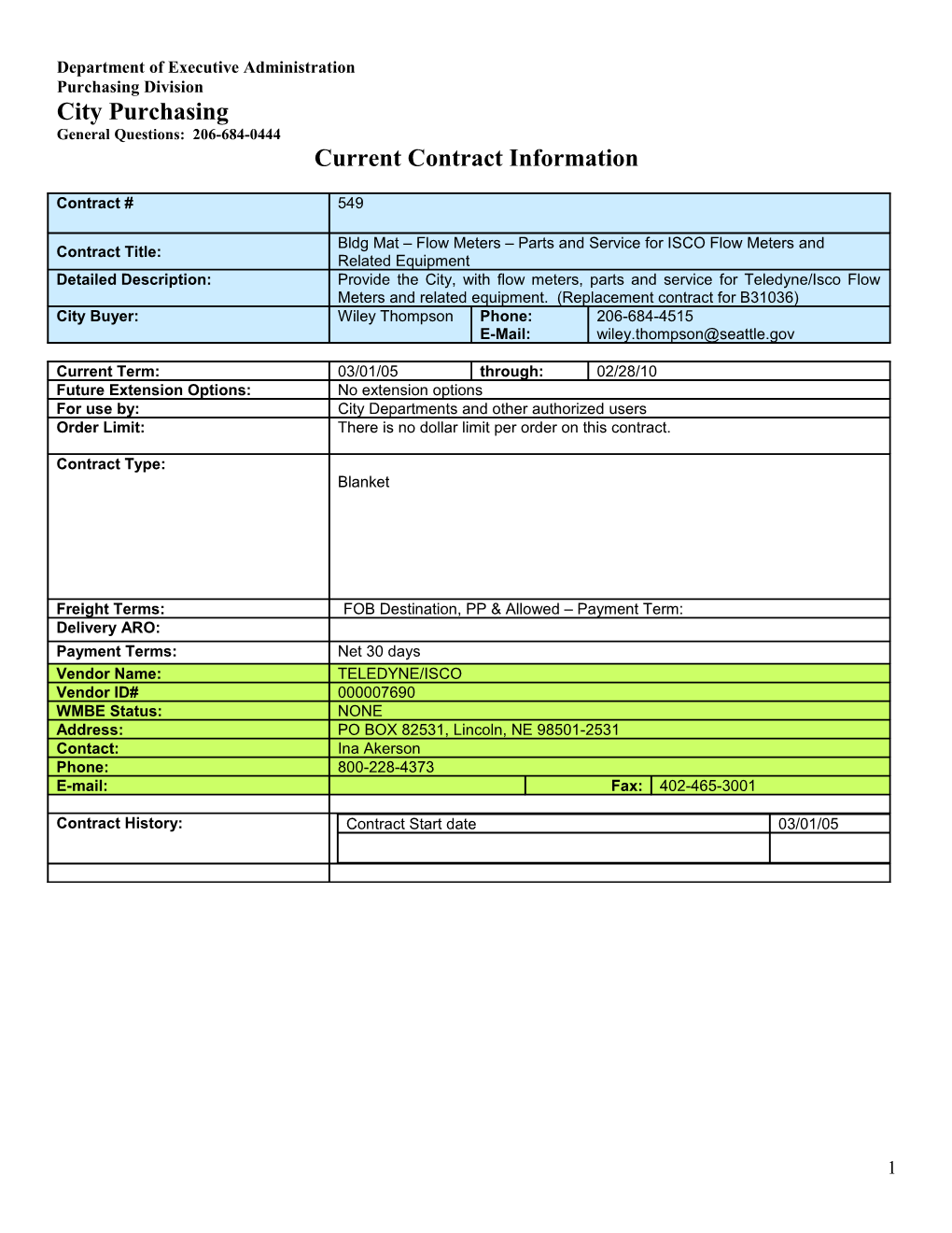 Current Contract Information Form s14