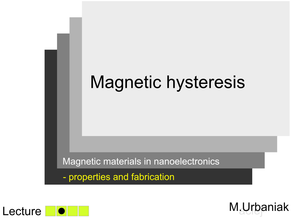 Magnetic Hysteresis