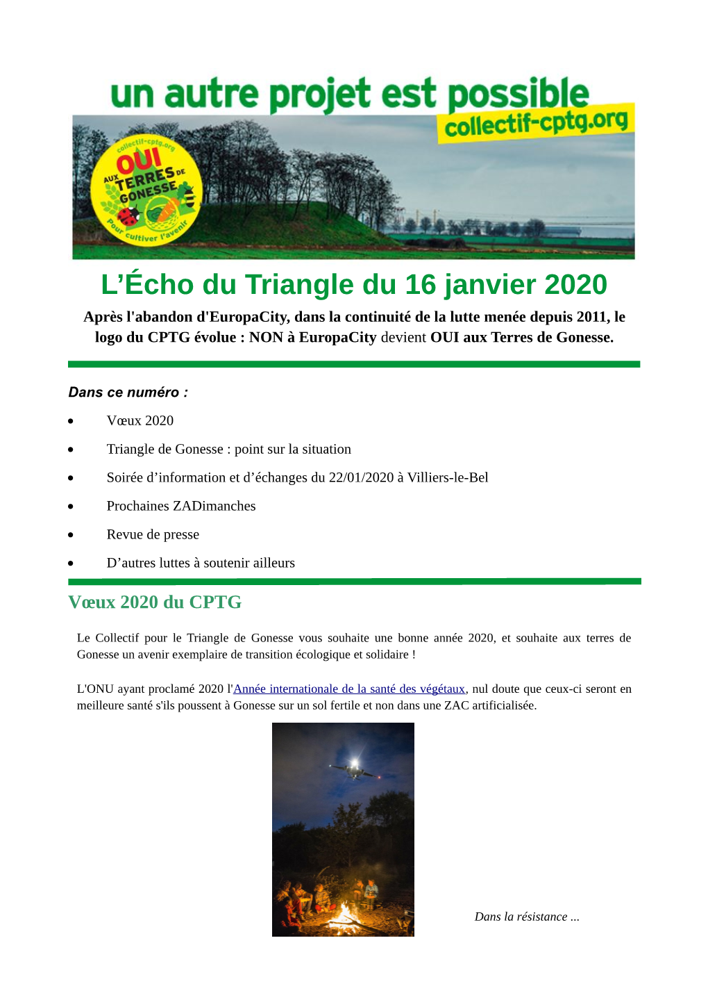 L'écho Du Triangle Du 16 Janvier 2020